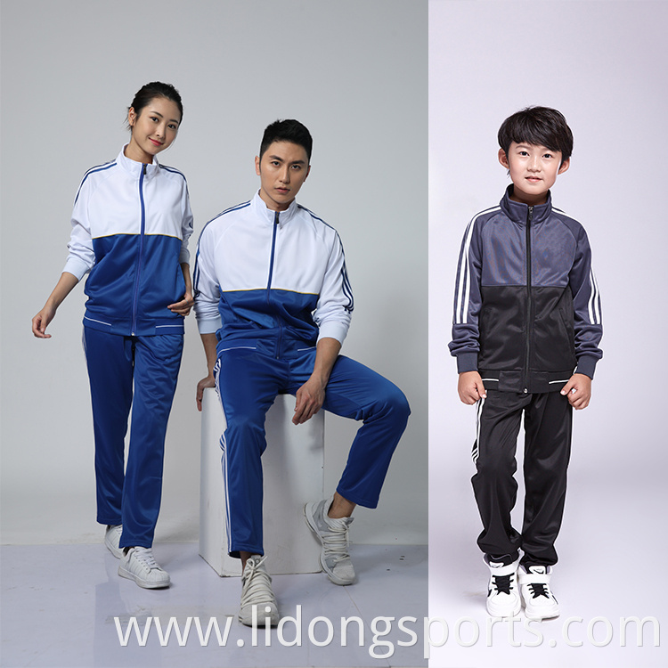 100% polyester fabric design new tracksuit customized slim fit tracksuits